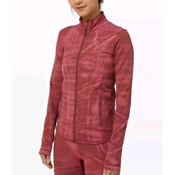 Lululemon Womens Ebb to Street Define Jacket Wash Stone Chianti